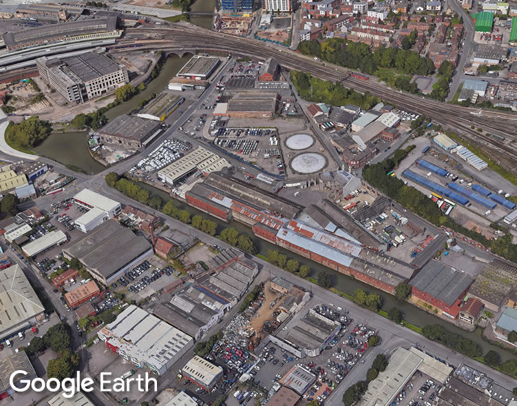 74-78 Avon Street imagery from Google Earth 2019. Image dated 15th August 2017.