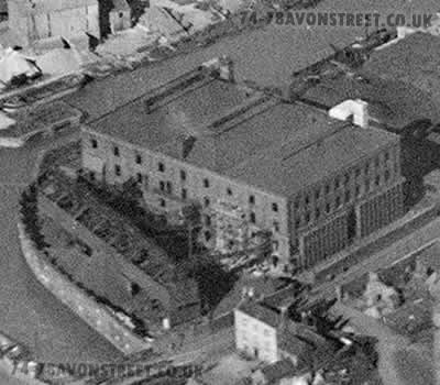 74-78 Avon Street. The original 4 stories can be clearly seen in this image. Image dated October 1926.